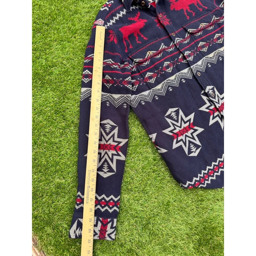 VTG Polo Ralph Lauren men's Aztec Southwestern button flannel jacket shirt M